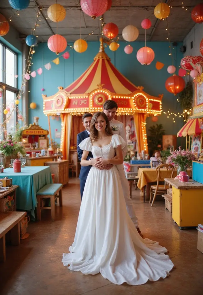 27 Wedding Theme Ideas That Match Every Couple’s Style - 15. Whimsical Circus