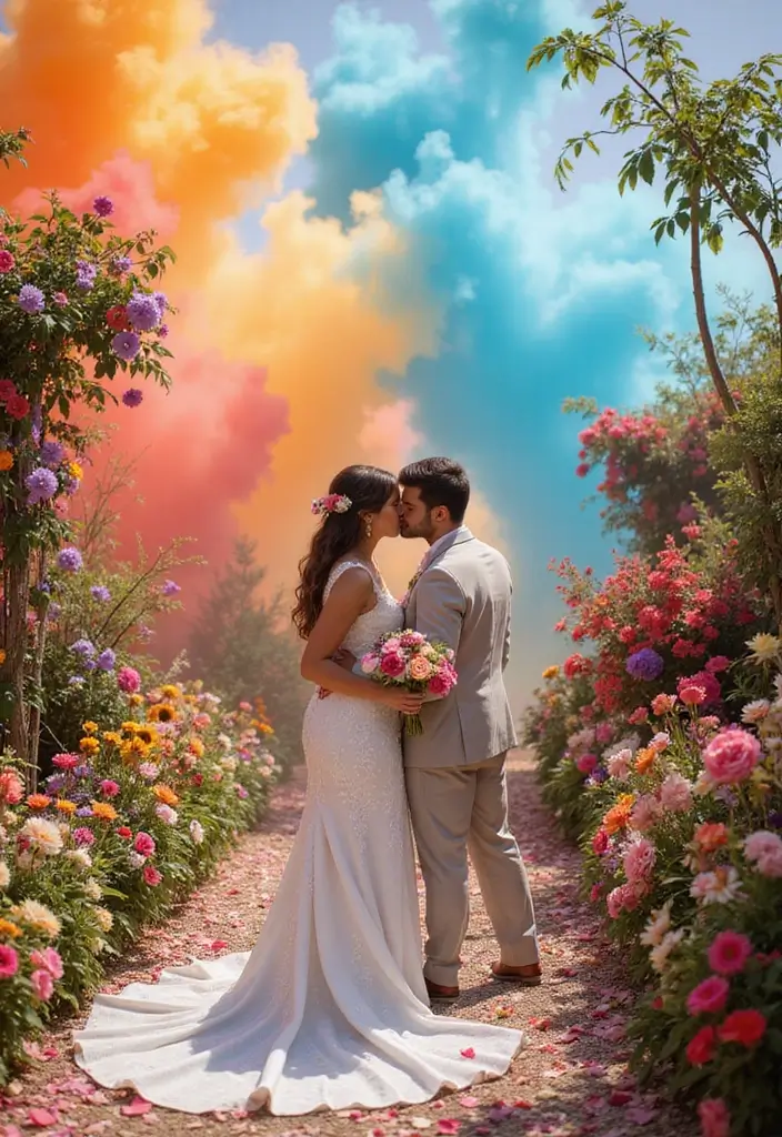 27 Wedding Theme Ideas That Match Every Couple’s Style - 18. Color Explosion