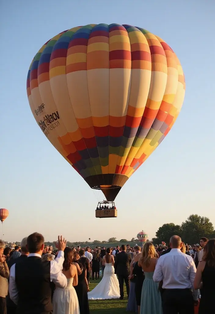 28 Bridal Party Entrance Ideas That Wow the Crowd - 10. Aerial Entrance