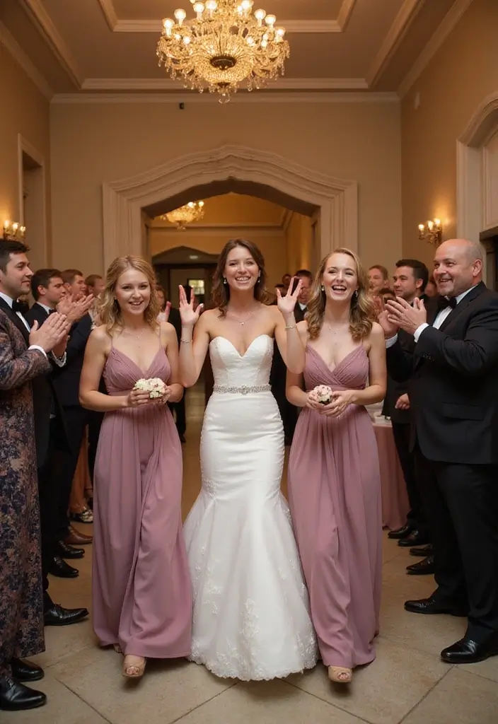 28 Bridal Party Entrance Ideas That Wow the Crowd - 12. Musical Entrance