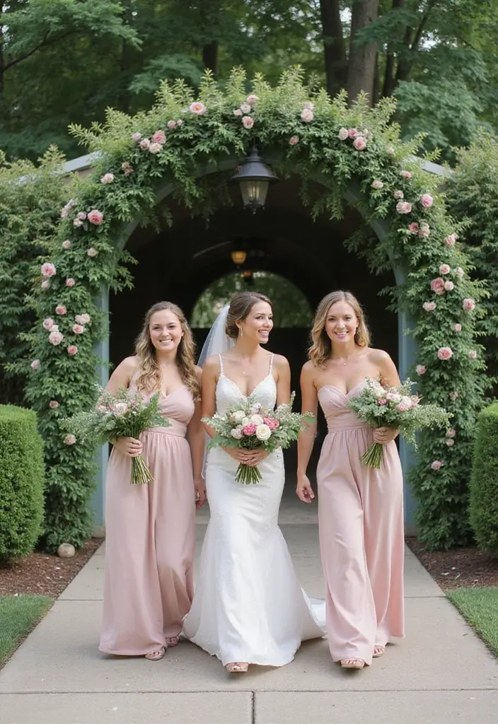 28 Bridal Party Entrance Ideas That Wow the Crowd - 26. Nature-Inspired Props