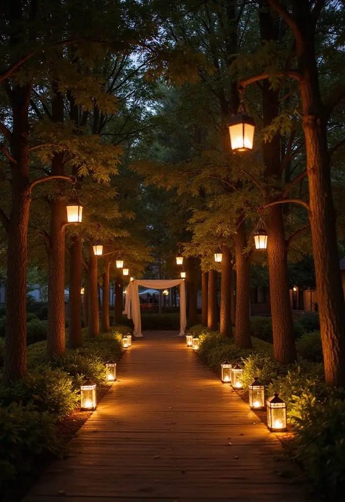 28 Bridal Party Entrance Ideas That Wow the Crowd - 4. Lantern Lighting