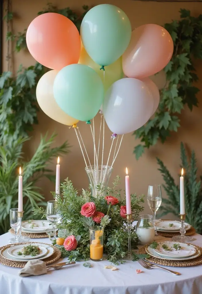 28 Bridal Party Table Ideas That Look Polished and Perfect - 18. Eco-Friendly Balloons
