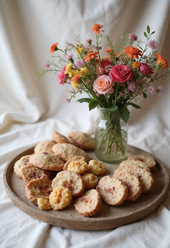 28 Eco-Friendly Indian Wedding Tray Ideas That Look Beautiful - 10. Dried Flower Accents