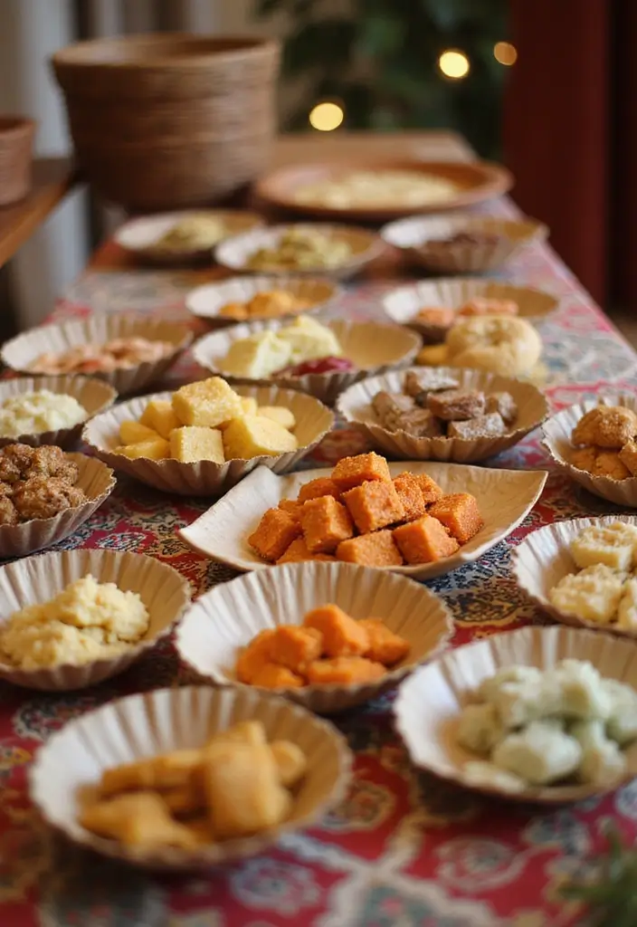 28 Eco-Friendly Indian Wedding Tray Ideas That Look Beautiful - 18. Handmade Paper Trays