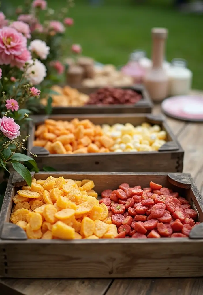 28 Eco-Friendly Indian Wedding Tray Ideas That Look Beautiful - 27. Rustic Wooden Crates