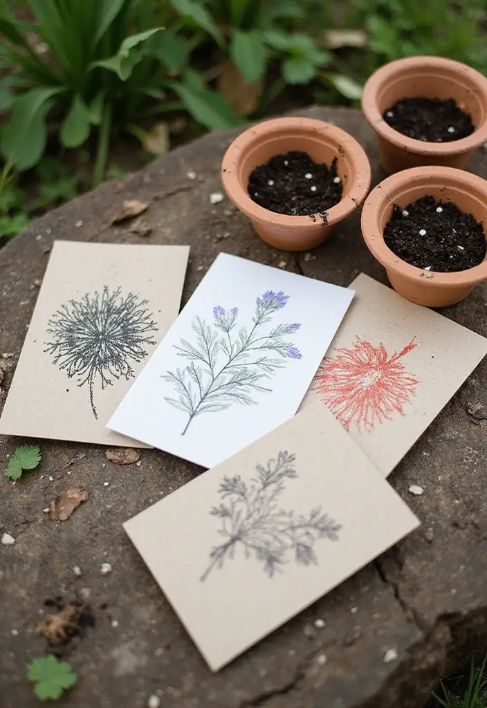 28 Engagement Card Ideas That Feel Personal - 1. Seed Paper Cards