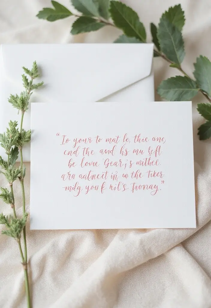 28 Engagement Card Ideas That Feel Personal - 15. Nature-Inspired Lettering Cards