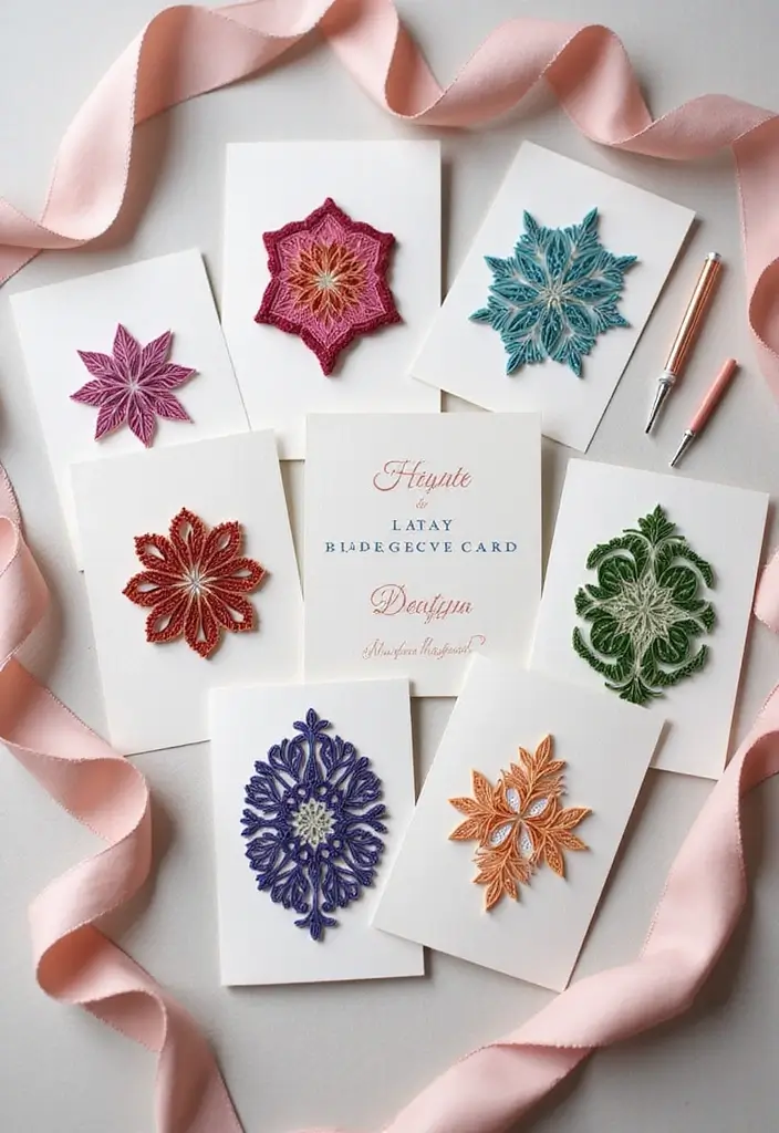 28 Engagement Card Ideas That Feel Personal - 18. Quilled Cards