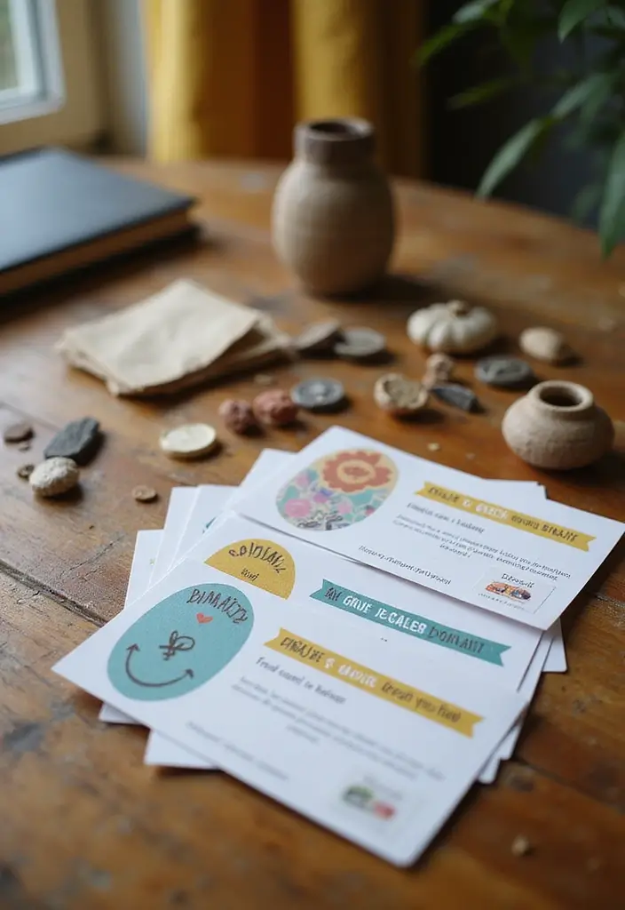 28 Engagement Card Ideas That Feel Personal - 19. Charitable Donation Cards