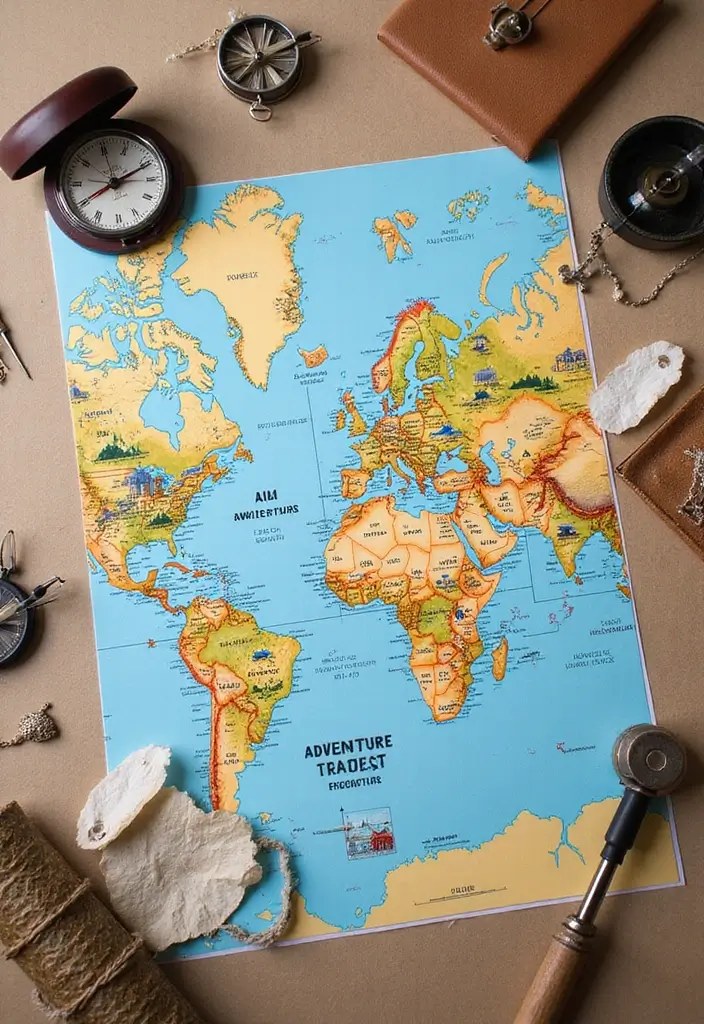 28 Engagement Card Ideas That Feel Personal - 21. Adventure Map Cards