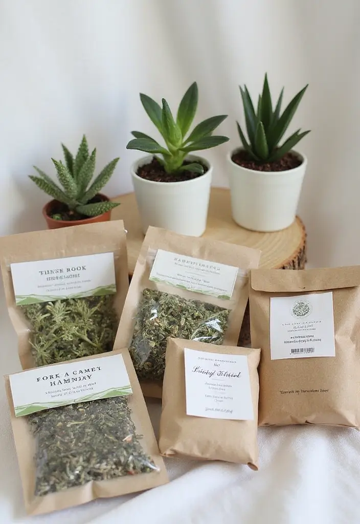 28 Engagement Decoration Ideas Indian Style That Sparkle - 10. Plant-Based Favors