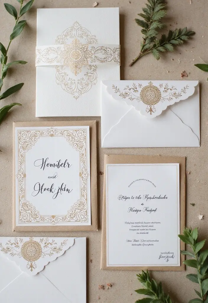 28 Engagement Decoration Ideas Indian Style That Sparkle - 21. Handcrafted Invitations