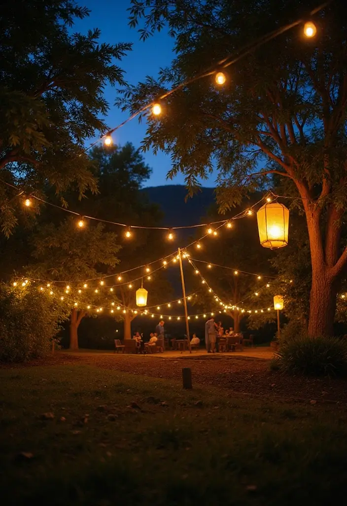28 Engagement Decoration Ideas Indian Style That Sparkle - 4. Eco-Friendly Lighting