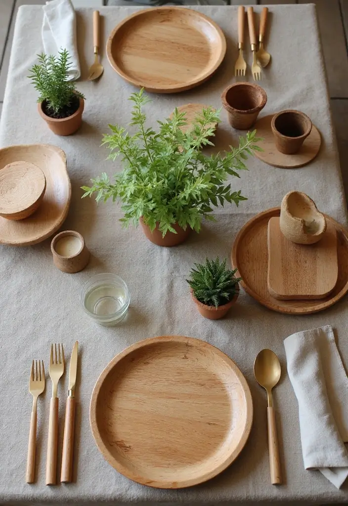 28 Engagement Decoration Ideas Indian Style That Sparkle - 7. Natural Table Settings