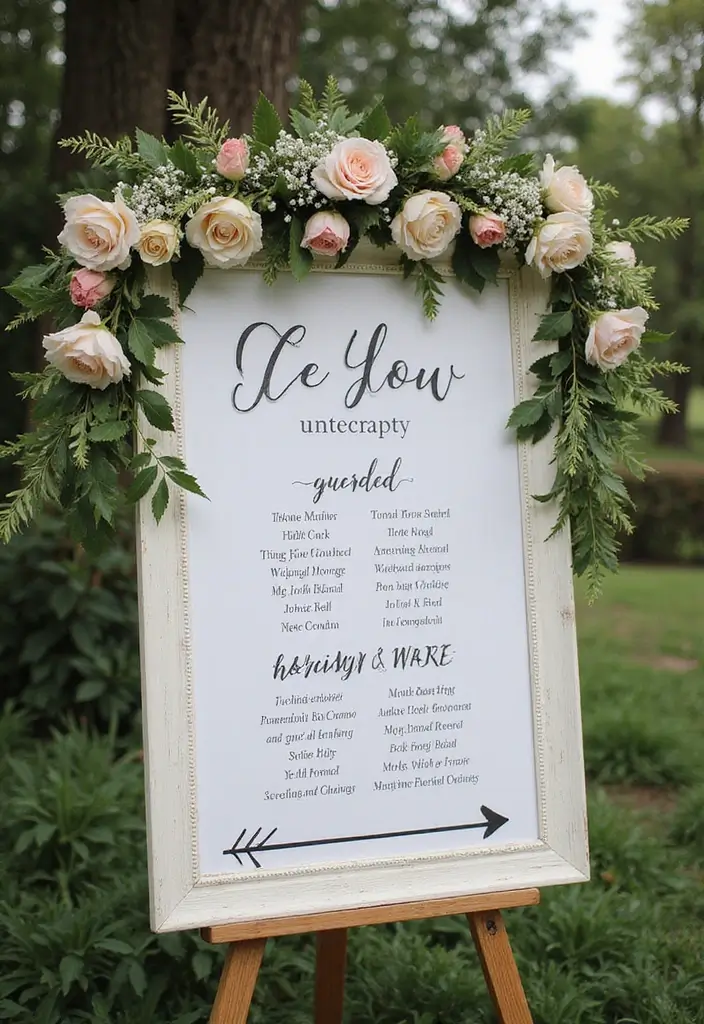 28 Fairy Garden Wedding Ideas That Feel Enchanted - 13. Enchanted Signage