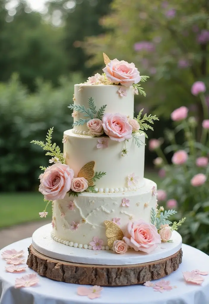 28 Fairy Garden Wedding Ideas That Feel Enchanted - 7. Enchanted Cake Designs