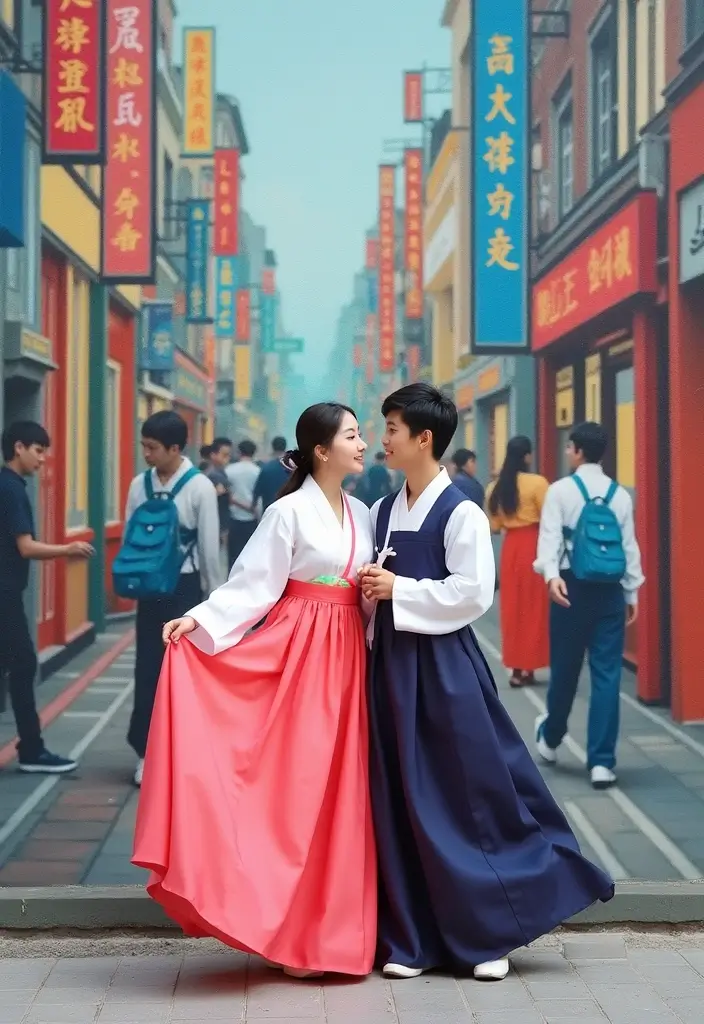28 Korean Prenup Photoshoot Ideas That Feel Cinematic - 4. Urban Elegance