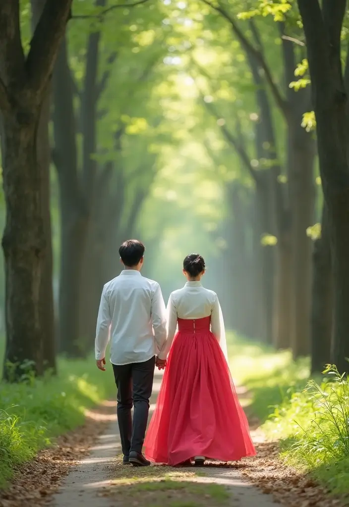 28 Korean Prenup Photoshoot Ideas That Feel Cinematic - 5. Enchanted Forest