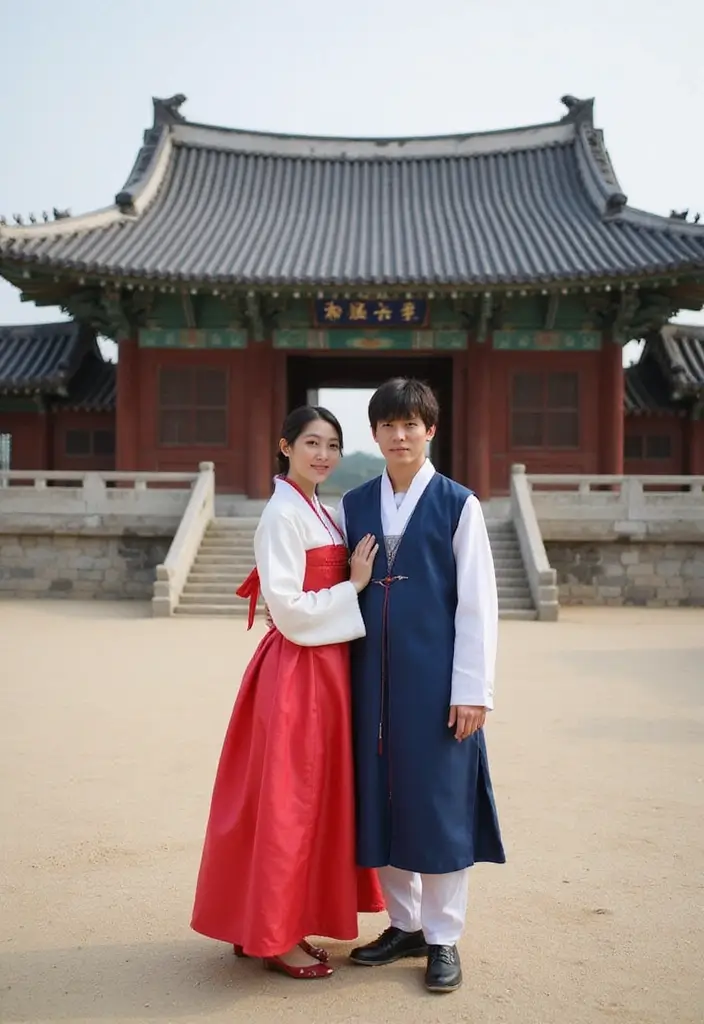 28 Korean Prenup Photoshoot Ideas That Feel Cinematic - 6. Cultural Heritage Sites