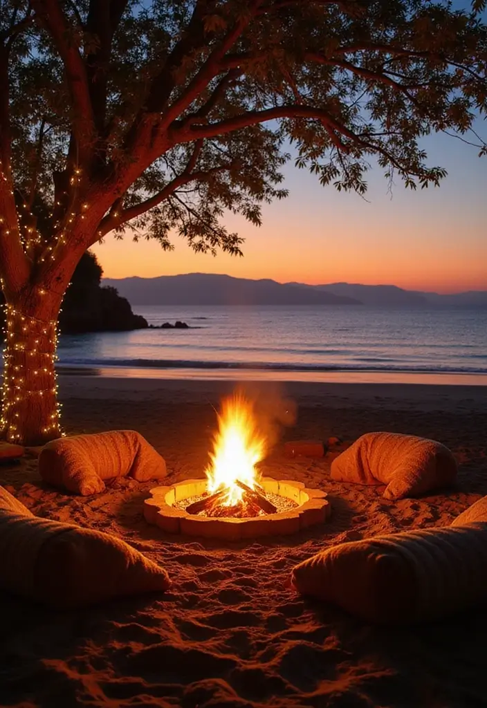 28 Outdoor Proposal Ideas That Take Her Breath Away - 1. A Beach Bonfire Proposal