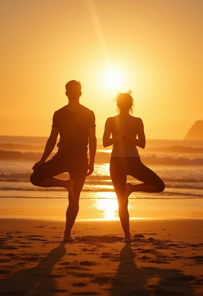 28 Outdoor Proposal Ideas That Take Her Breath Away - 12. Sunset Yoga Proposal