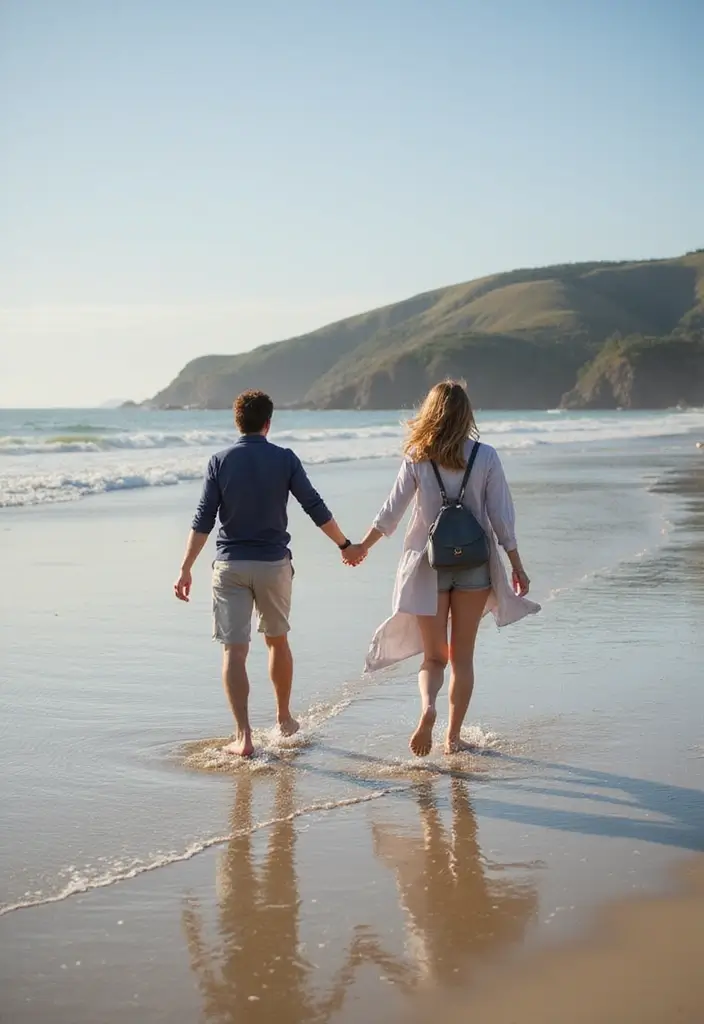 28 Outdoor Proposal Ideas That Take Her Breath Away - 15. Beach Scavenger Hunt