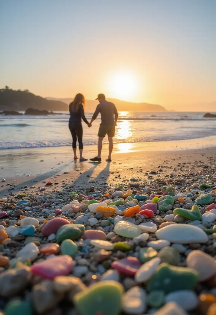 28 Outdoor Proposal Ideas That Take Her Breath Away - 20. Seaglass Hunt Proposal