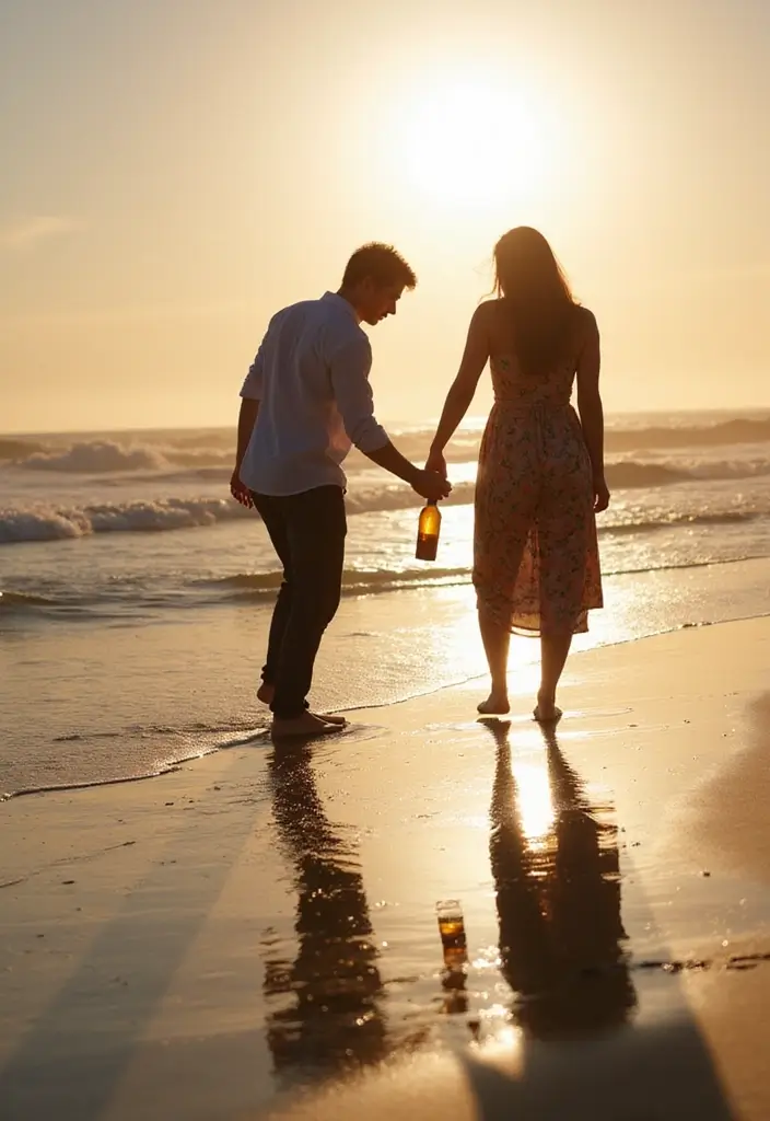 28 Outdoor Proposal Ideas That Take Her Breath Away - 7. Message in a Bottle