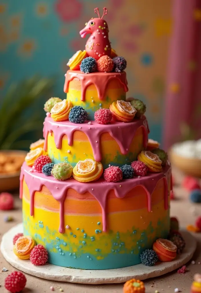 28 Quince Cake Ideas That Steal the Spotlight - 21. Festive Celebration Quince Cake