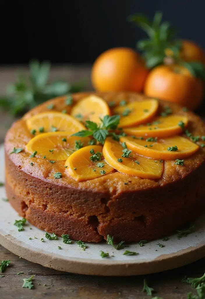28 Quince Cake Ideas That Steal the Spotlight - 23. Rustic Herb-Infused Quince Cake