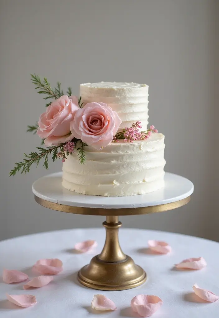 28 Quince Cake Ideas That Steal the Spotlight - 5. Vintage Rose Quince Cake