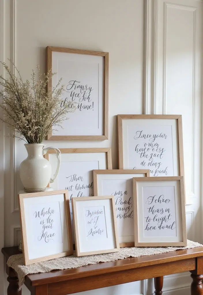 28 Romantic Valentine's Bridal Shower Ideas for Intimate Gatherings - 19. Love Quotes Display