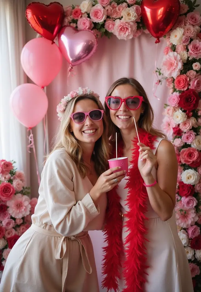 28 Romantic Valentine's Bridal Shower Ideas for Intimate Gatherings - 4. Sweetheart Photo Station
