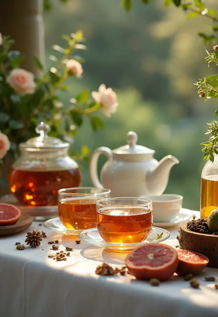 28 Wedding Bar Ideas That Keep the Party Flowing - 13. Tea and Infusion Station