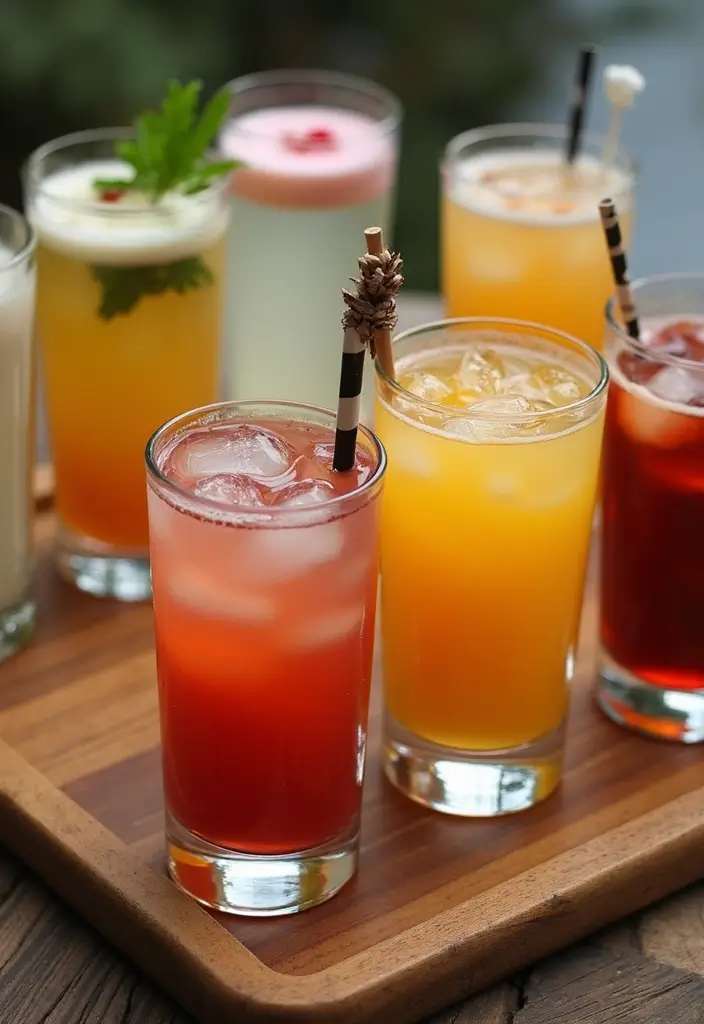 28 Wedding Bar Ideas That Keep the Party Flowing - 18. Seasonal Beverage Themes