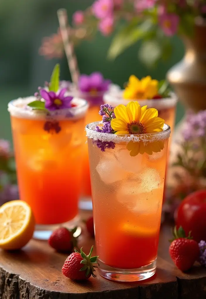 28 Wedding Bar Ideas That Keep the Party Flowing - 21. Edible Drink Garnishes