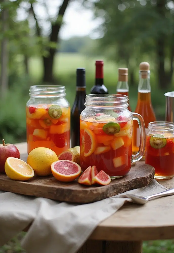 28 Wedding Bar Ideas That Keep the Party Flowing - 6. DIY Sangria Bar