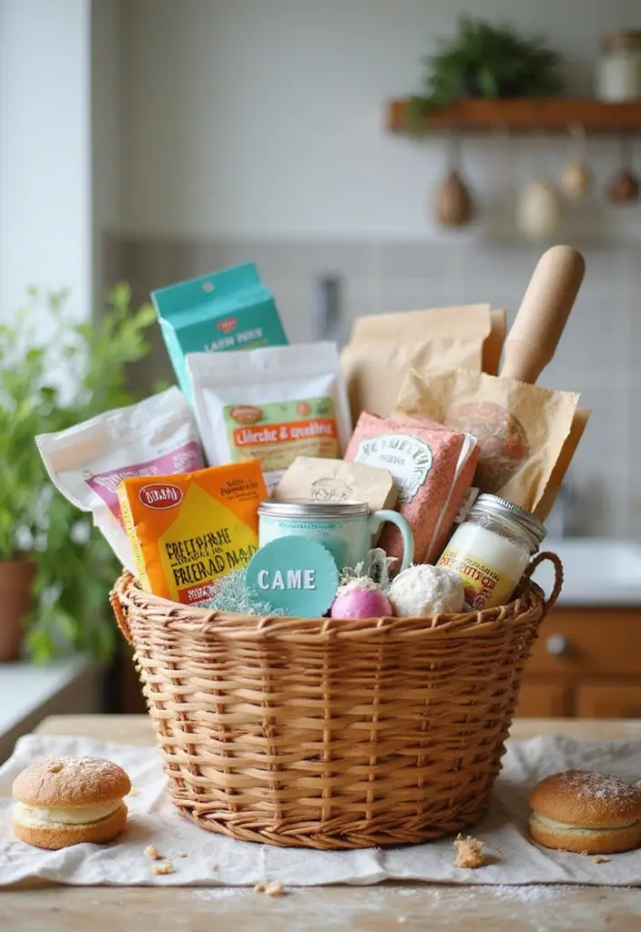 28 Wedding Shower Gift Basket Ideas That Feel Personal - 21. Eco-Friendly Baking Kit