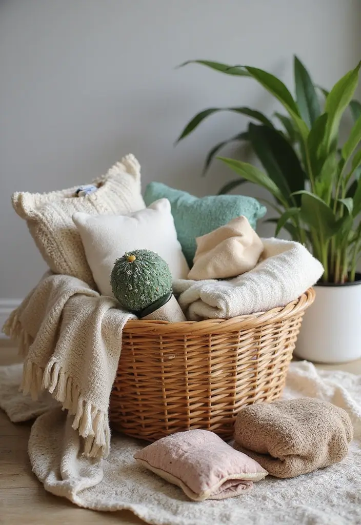 28 Wedding Shower Gift Basket Ideas That Feel Personal - 25. Sustainable Fashion Basket