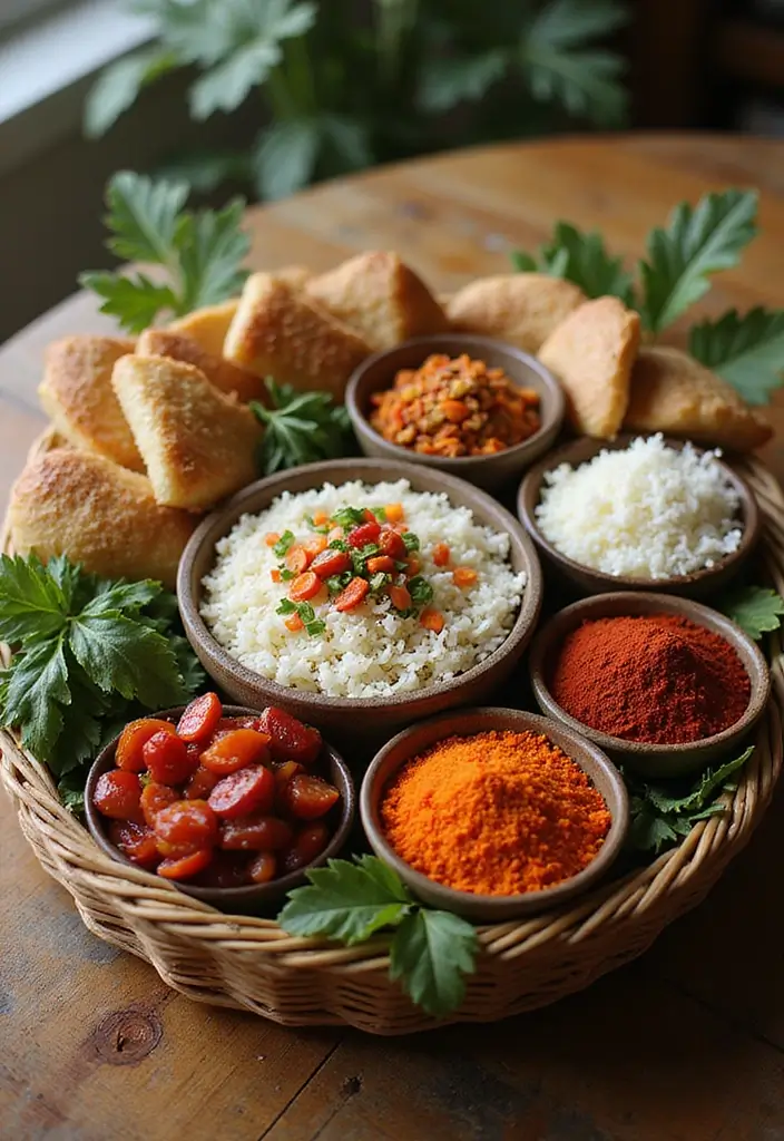 28 Wedding Shower Gift Basket Ideas That Feel Personal - 28. Global Flavors Basket