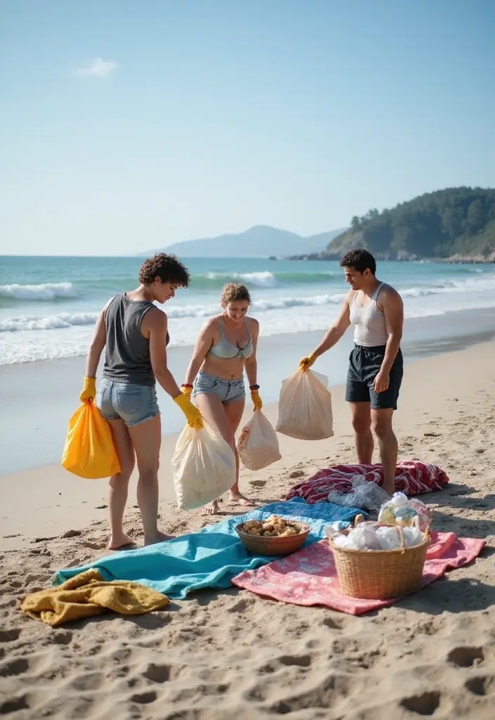 29 Bachelorette Beach Party Ideas That Feel Dreamy - 1. Beach Clean-Up Party