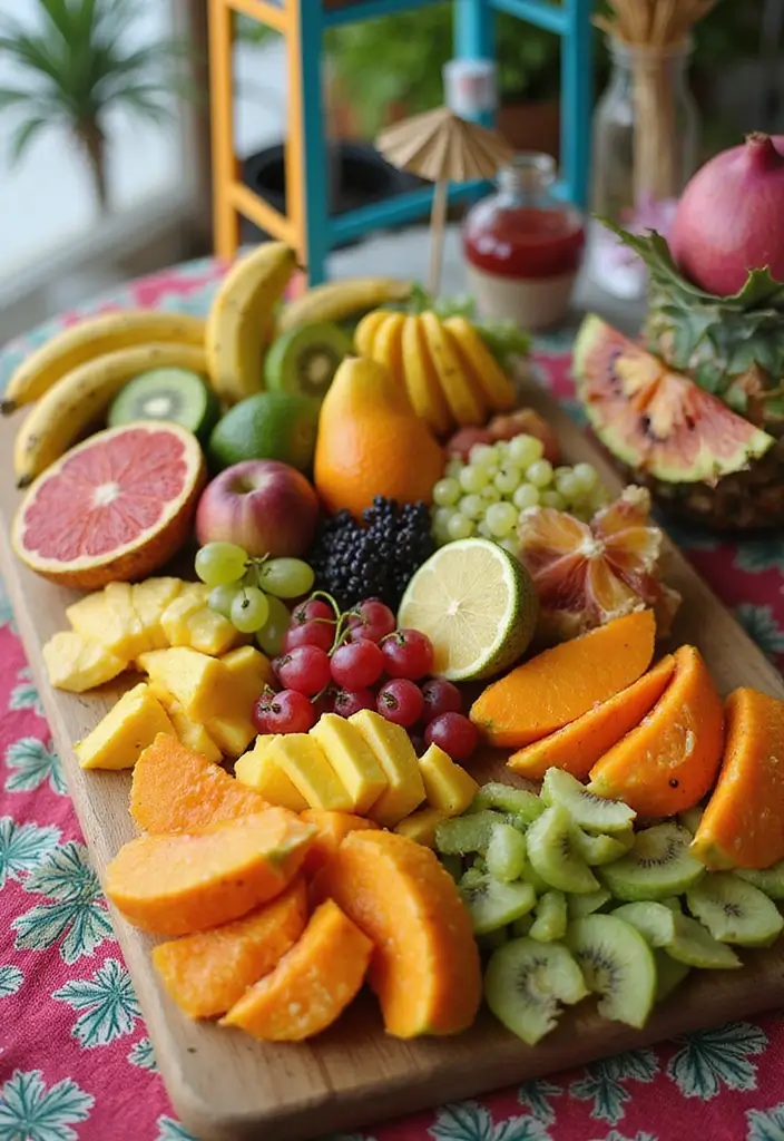 29 Bachelorette Beach Party Ideas That Feel Dreamy - 10. Tropical Fruit Bar