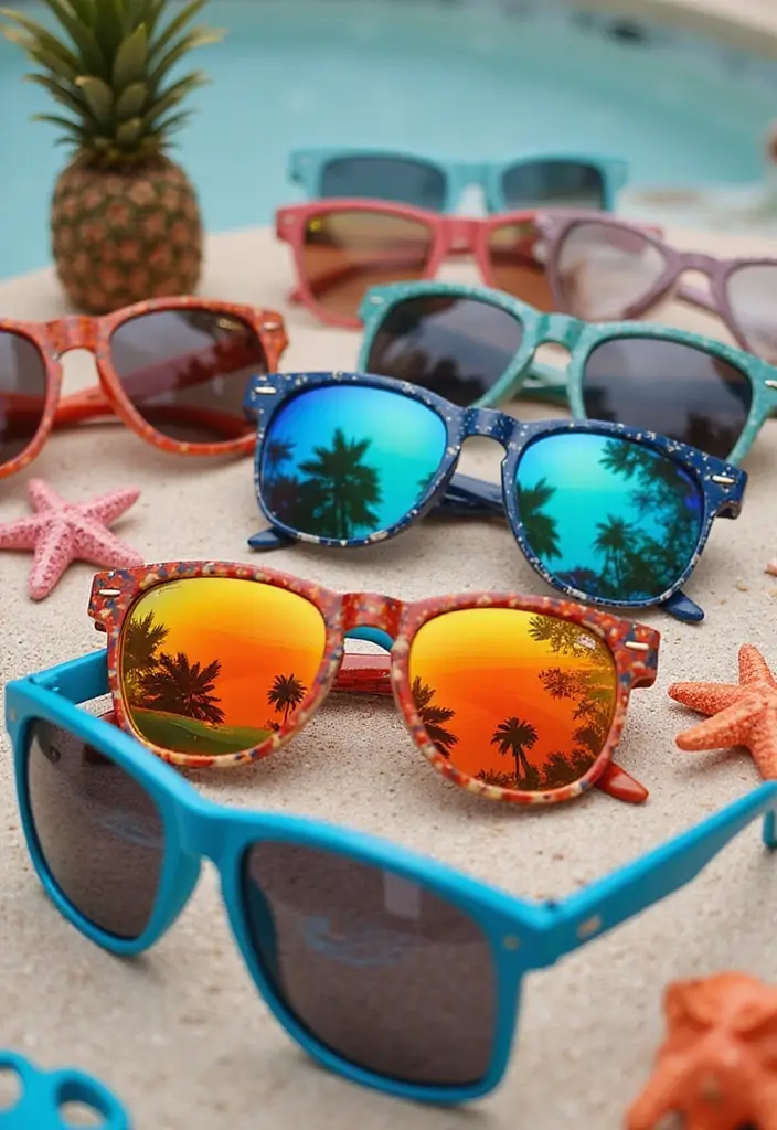 29 Bachelorette Beach Party Ideas That Feel Dreamy - 18. Custom Sunglasses