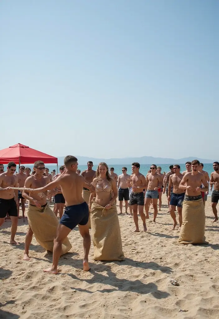 29 Bachelorette Beach Party Ideas That Feel Dreamy - 23. Beach Games Relay