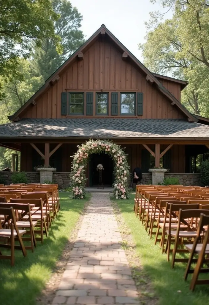 29 Barn Wedding Ideas That Feel Rustic And Romantic - 12. Outdoor Ceremony Spots