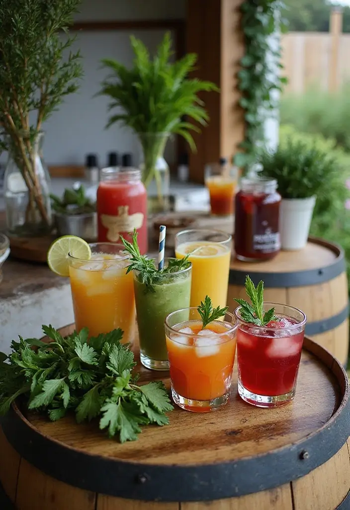 29 Barn Wedding Ideas That Feel Rustic And Romantic - 14. Rustic Cocktail Stations