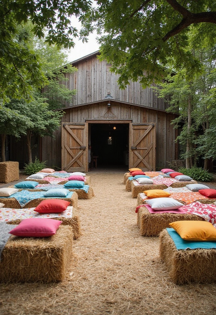 29 Barn Wedding Ideas That Feel Rustic And Romantic - 2. Hay Bale Seating