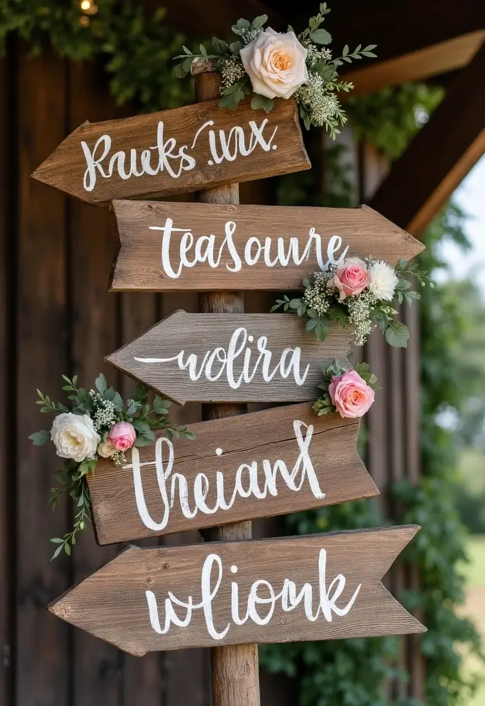 29 Barn Wedding Ideas That Feel Rustic And Romantic - 4. Vintage Signage