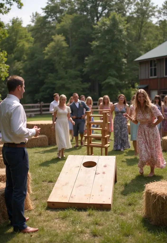 29 Barn Wedding Ideas That Feel Rustic And Romantic - 8. Barnyard Games